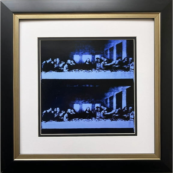 Andy Warhol "Last Supper" (blue) FRAMED Pop Art Generic