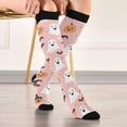 thumbnail image 5 of FORMRS Womens Knee High Socks Casual Long Thick Travel Daily Wear, 1 Pair, Pastel Pink Halloween, 5 of 6