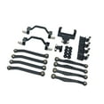 thumbnail image 4 of Almencla 1/16 RC Upgrades Kit Front and Rear Shock Metal Chassis Link Rods Steering Servo Mount for Model Truck DIY Modified black, 4 of 7