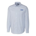 thumbnail image 2 of Men's Cutter & Buck  Blue Montana State Bobcats Vault Striped Stretch Oxford Long Sleeve Dress Shirt, 2 of 3
