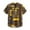Yellow, variant on Floenr Mens T Shirts,Mens Fashion Ethnic Short Sleeve Casual Printing Hawaiian Shirt Blouse T-shirt