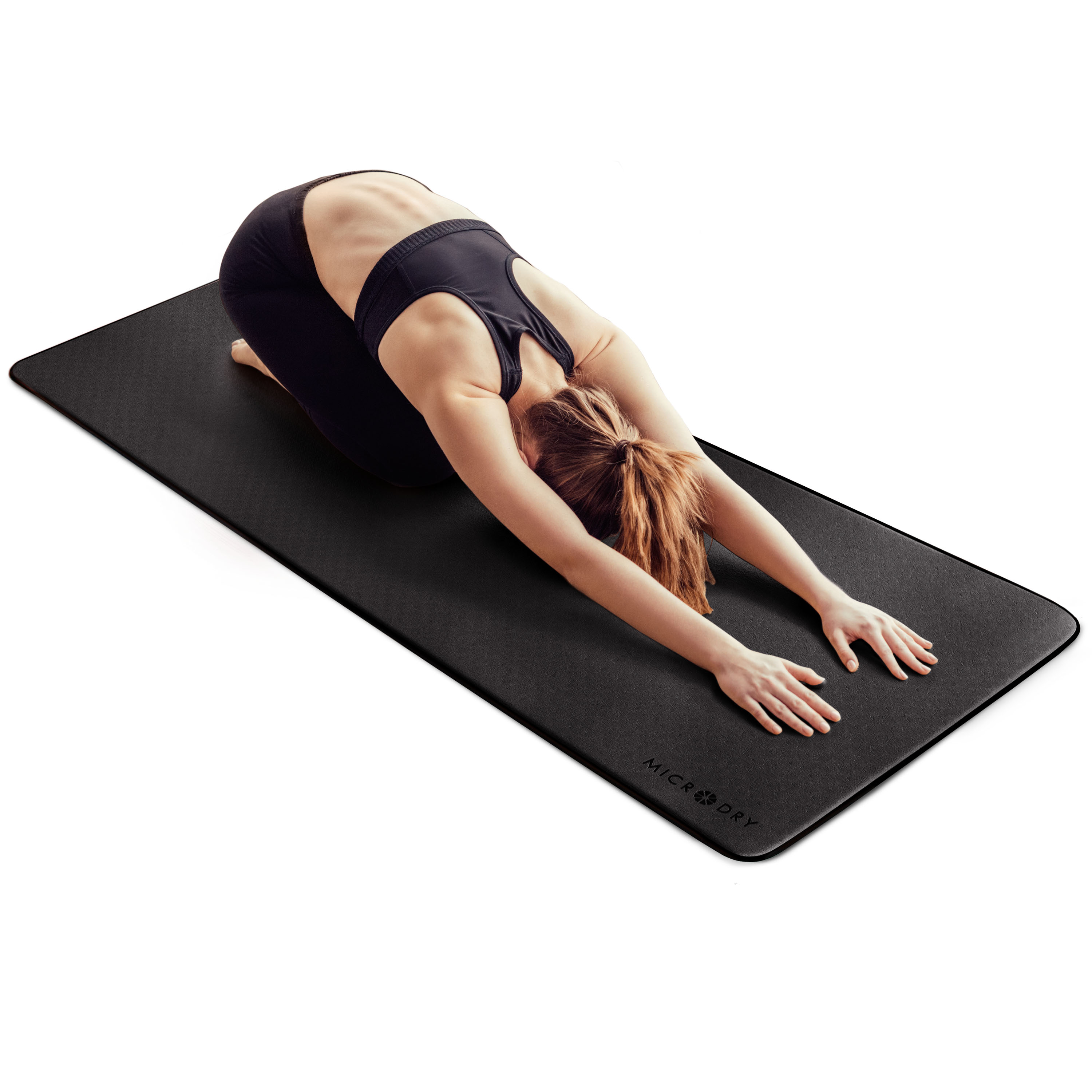 Microdry Deluxe Multi-Purpose Fitness Mat, 12mm, 24" x 72" photo 1