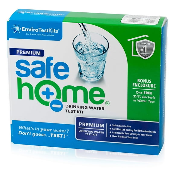 Safe Home® PREMIUM Water Quality Test Kit – Testing for 50 Different Parameters – Comprehensive Analysis of City Water or Well Water