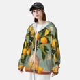 thumbnail image 3 of Gaeub Retro Warm Lemon Flower Men's and Women's UPF 50+ Long-Sleeved Sun Protection Clothing, Fishing Shirt Long Sleeve Zip-X-Large, 3 of 7