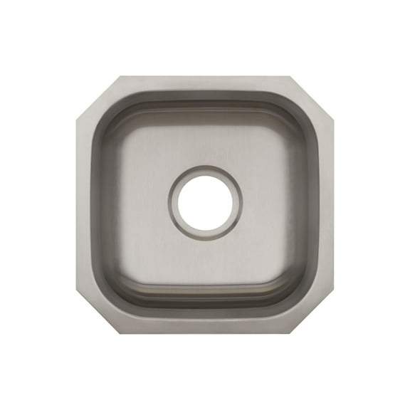 Proflo PFUC108A6 Plomosa 16" Square Stainless Steel Undermount Bar Sink - Stainless Steel