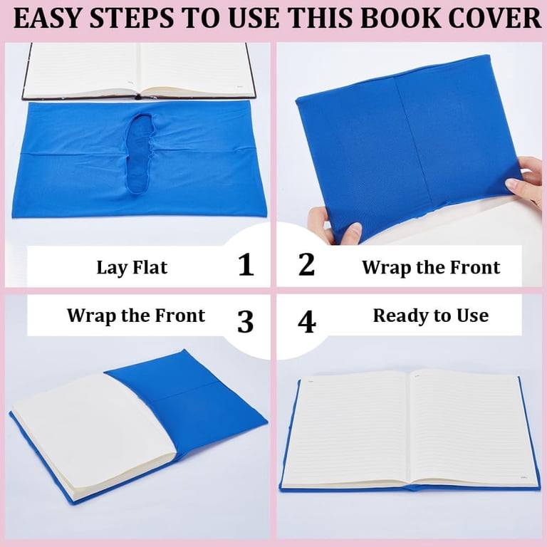 Elastic Book Sleeve NICENEEDED Stretchable Book Cover, Star Moon Book ...