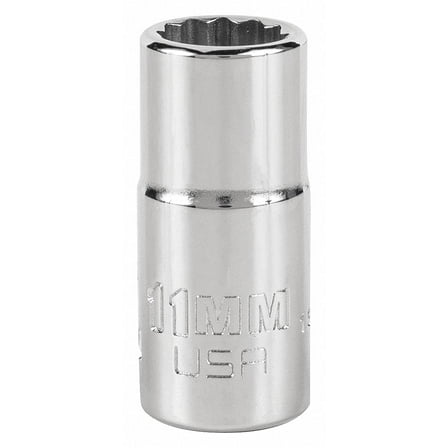 Proto J5211MN 3/8-inch Drive 11-millimeter 12-Point Intermediate Socket
