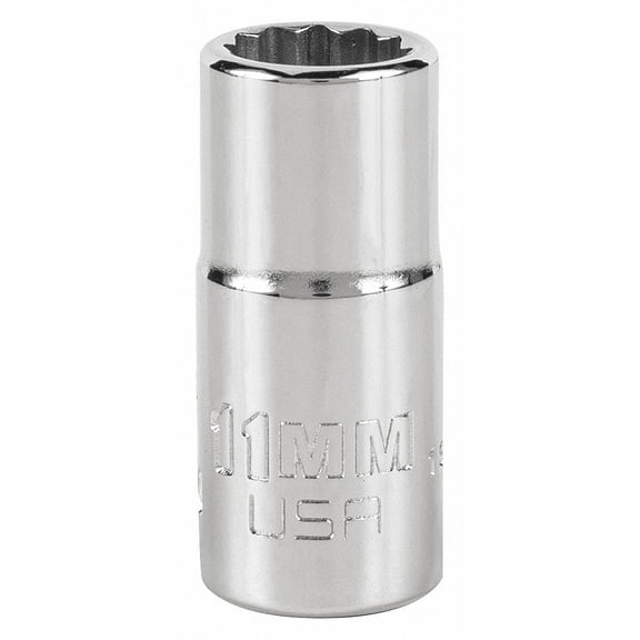 Proto J5211MN 3/8-inch Drive 11-millimeter 12-Point Intermediate Socket