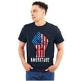 thumbnail image 3 of American Attitude Rebel Patriot Plus Size Crewneck Graphic Tee Shirt Brisco Brands 2X, 3 of 6