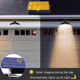 thumbnail image 4 of Luz solar para exteriores con cobertizo colgante de doble cabeza con control remoto para el jardín del patio del hogar Zhivalor CPB-US-DYP845-2, 4 of 5