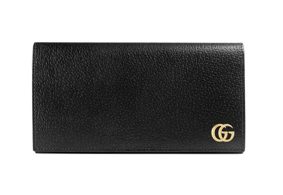 gucci black long wallet
