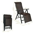 thumbnail image 2 of Gymax Patio Rattan Folding Lounge Chair Recliner Back Adjustable Beach Yard Pool, 2 of 10