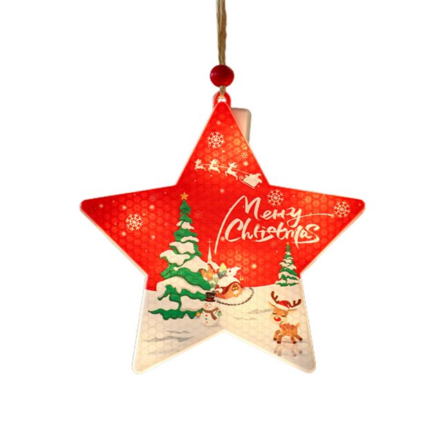 Navidad Luces Colgantes Decoraciones Led Copo De Nieve Estrella Lámpara Decoración De Navidad Regalo Perfecto Para La Familia Speravity HA043370-06
