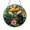 Acrylic 3.5 Inch, variant on Toucan Pair and Tropical Flowers Stained Glass Panel Vibrant Jungle Art Window Hanging Exotic Home Decor