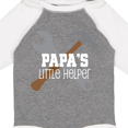 thumbnail image 4 of Inktastic Papa Little Helper Boys Long Sleeve Baby Bodysuit, 4 of 5