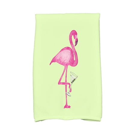

Simply Daisy 16 x 25 inch Single Flamingo Animal Print Kitchen Towel Light Green