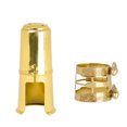 thumbnail image 2 of Tapa chapada en oro y abrazadera de patrón de cinta, accesorios de repuesto para saxofón para principiantes profesionales Sincero Electrónica, 2 of 5