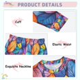 thumbnail image 3 of FORMRS Long Sleeve Top and Pants Pajama Set for Niños 2-Piece Sleepwear, Sizes 18M-8Y, Colorful Leaves, 3 of 6