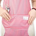 thumbnail image 4 of SAYFUT 2 Piece, Adjustable Neck Bib Aprons, Chef Cooking Apron, Big Pocket, for Home, Commercial, Restaurant Kitchen, Red, 4 of 6