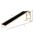 thumbnail image 2 of Hommoo Dog Ramp for Bed, Pet Ramp for Dogs with Non-Slip Carpet and Top Platform, 74" x 16" x 25",Natural, 2 of 7