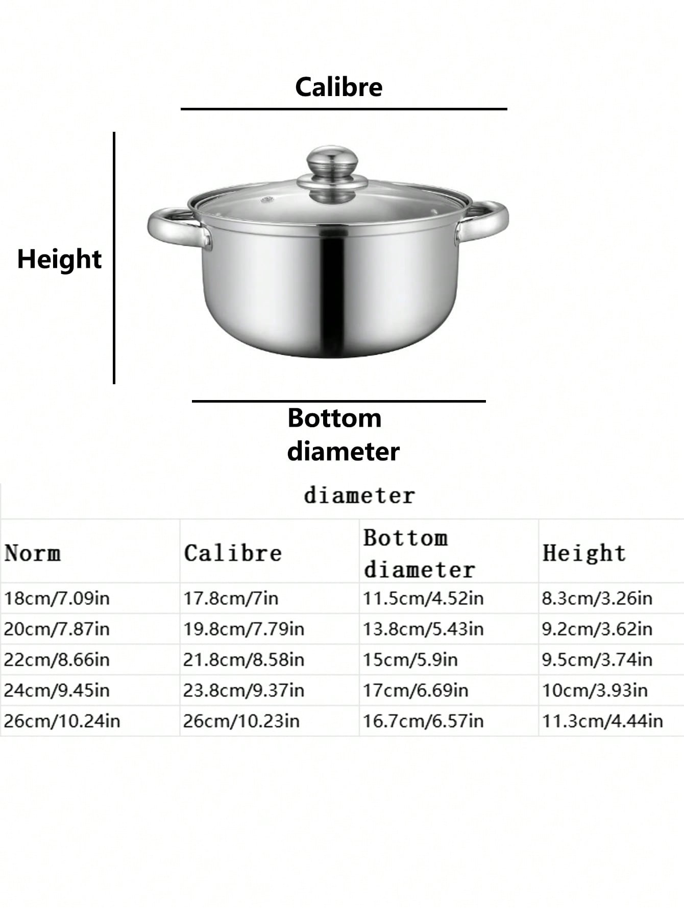 10-Pack Deluxe Gift For Everyone Stainless Steel Kitchen Induction Pan Cookware Set, Non-Stick Stainless Steel Pans, 5 Sizes (6.3 - 7 - 7.9 - 8.6 - 9.4 Inch) And Lids