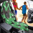 thumbnail image 4 of Uourmeti Front Seat Cover Machine Washable Microfiber, Compatible with Car Truck Seat, for Cars Trucks SUVs, French Bulldog Bone Theme, 4 of 7