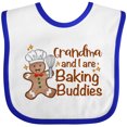 thumbnail image 3 of Inktastic Grandma and I Are Baking Buddies Boys or Girls Baby Bib, 3 of 4