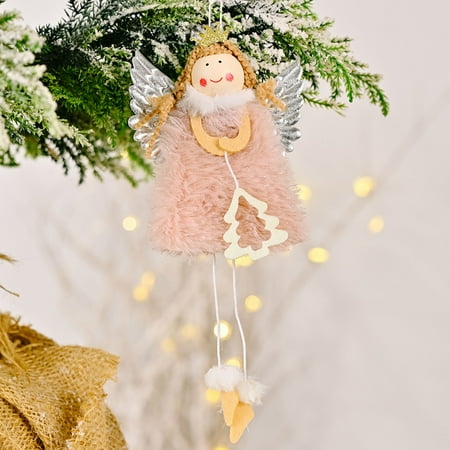

LnjYIGJ Home Decor Christmas Angel Small Pendant Cute Plush Angel Home Decoration Fall Decorations for Home