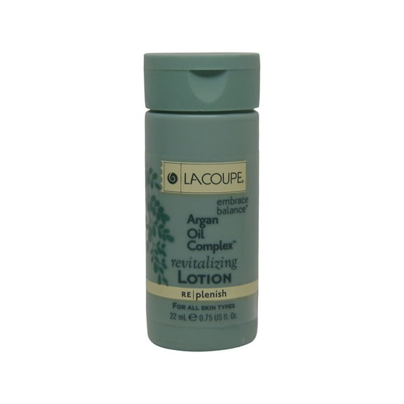 La Coupe Argan Oil Complex Revitalizing Lotion Lot of 18 each 0.75oz bottles. Total of 13.5oz