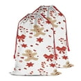 thumbnail image 2 of Christmas Bags Drawstring,Red Christmas Gingerbread Man Pattern Large Xmas Christmas Gift Bags,Reusable for Xmas and New Year Party Favors and Supplies,27.6" X 19.7", 2 of 6