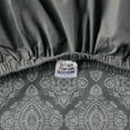 Better Homes & Gardens 4Piece 400 Thread Count Ogee Grey Flannel Performance Hygro Cotton Sheet