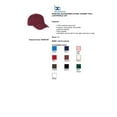 thumbnail image 2 of Big Accessories BX005 6-Panel Washed Twill Low-Profile Cap - Maroon - One Size, 2 of 2