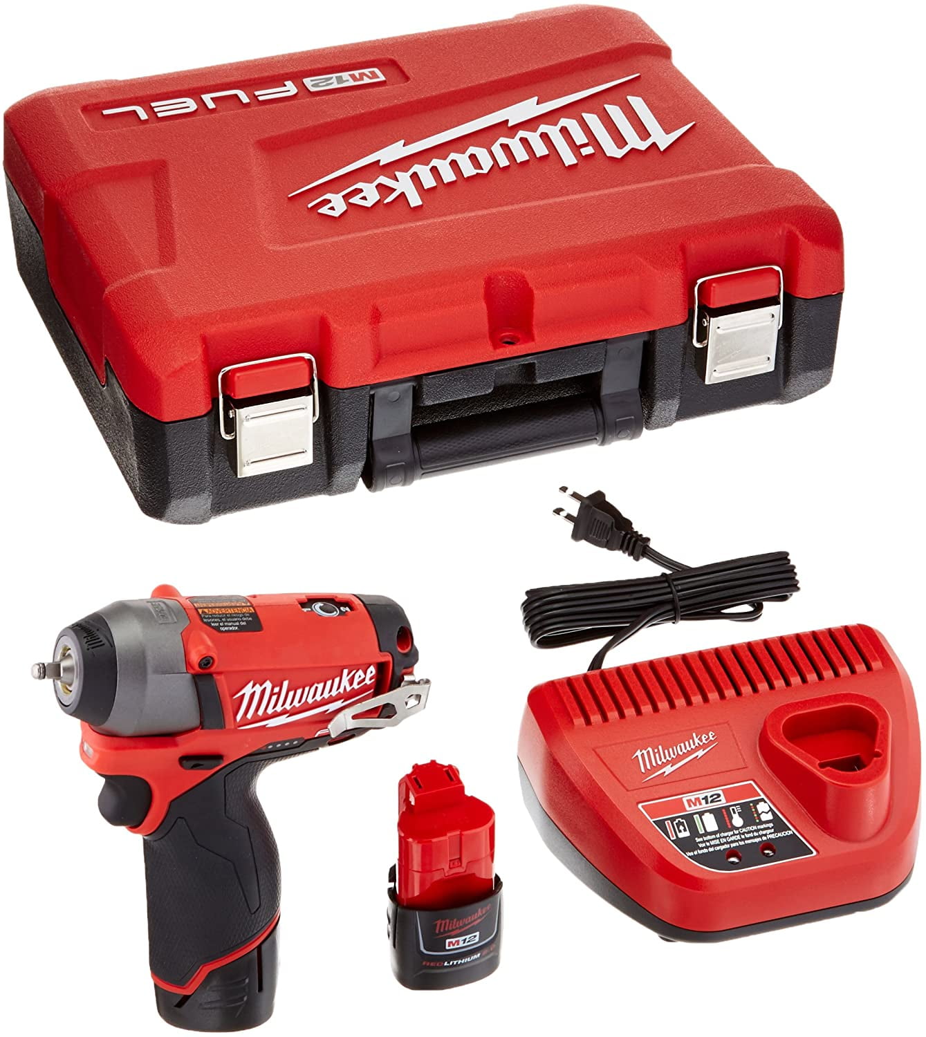 Image of Milwaukee M12 Fuel 2452-22 impact wrench on Walmart website
