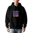 thumbnail image 2 of Men's Loose Fit Hoodie - Long Sleeve Pullover Sweatshirt with Pockets Colorful ' BE KIND ' Text Design Relaxed Fit Stylish & Comfortable, 2 of 7