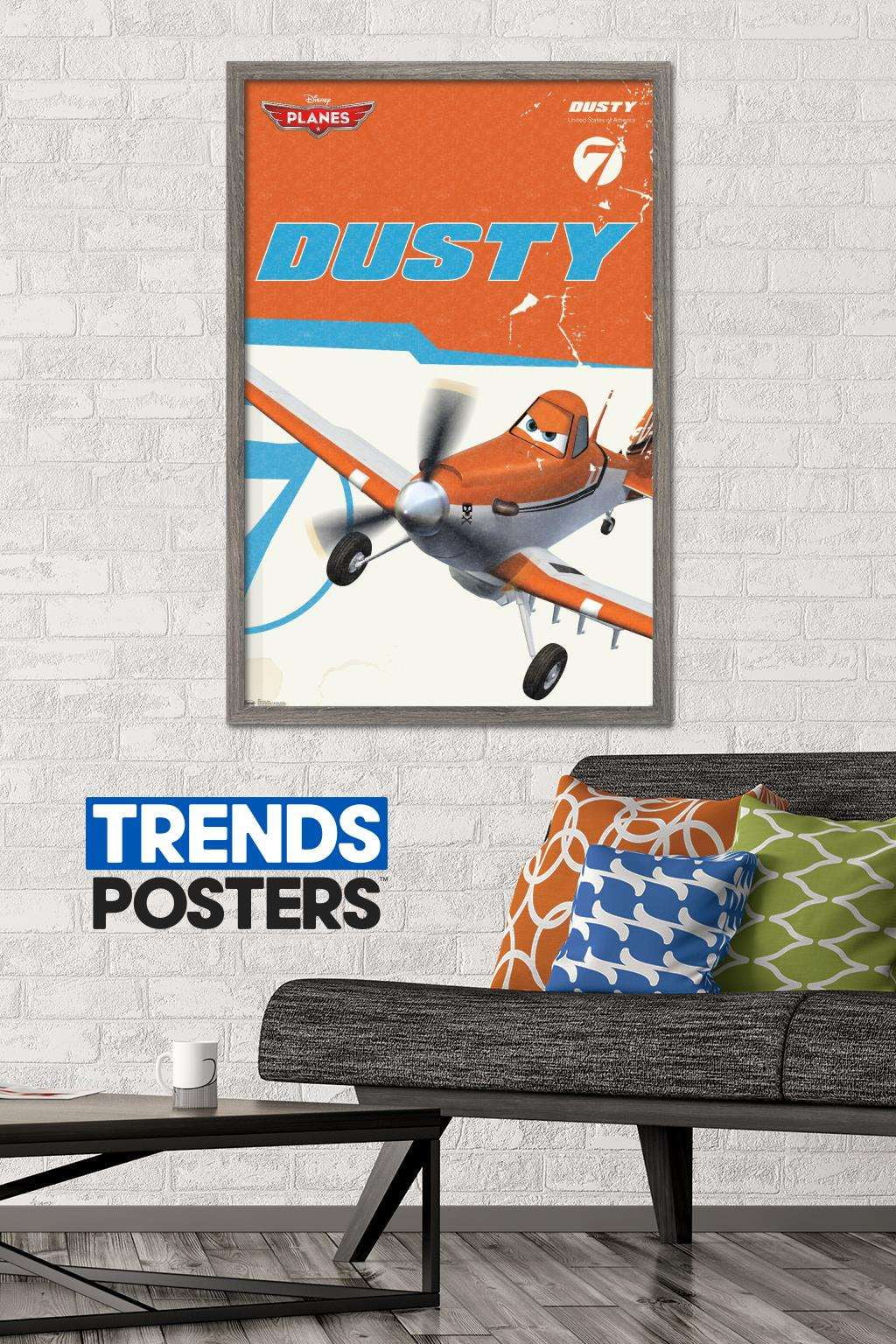 Disney Planes - Dusty Wall Poster, 22.375" x 34", Framed