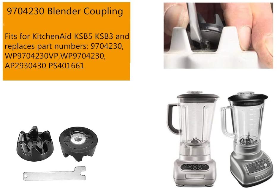 Lot De 3 Couplers En Caoutchouc Pour Mixeur KitchenAid – Compatible Références 9704230, AP2930430