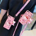thumbnail image 2 of Funda de teléfono Hello Kitty con cuerda de soporte, carcasa para iPhone 6, 6s, 7, 8, X, Xs, Max, XR, 11, 12, 13, 14, 15 Pro, SE Max, 2 of 5