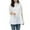 White, variant on Uaswgudfs Women's Puff Sleeve High Collar Blouse: Relaxed Fit Breathable Top with Elegant Spring/Summer Design & Soft Fabric Pink L