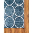 thumbnail image 5 of Unique Loom Dots Matrix Trellis Rug Blue/Light Blue 9' x 12' Geometric Coastal Perfect For Living Room Bed Room Dining Room Office, 5 of 6