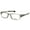 White, variant on OX8046 03 53mm Unisex Rectangular Eyeglasses