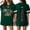 Dark Green, variant on America 250th Birthday Tops 4th Of July Freedom Tee Tops Scoop Neck Short Sleeve Casual Patriotic Clothes,Gray M