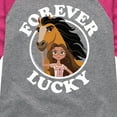 thumbnail image 3 of Spirit Riding Free - Forever Lucky - Toddler And Youth Girls Raglan Graphic T-Shirt, 3 of 4
