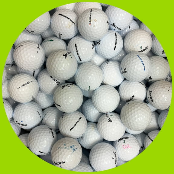 Pre-Owned Srixon Recycled Golf Balls, White, 100 Pack, 3A/4A Grade by Mulligan
