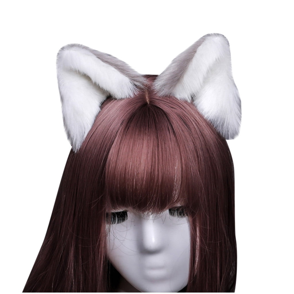 TMGONE 8 Color Hand Made Cos Simulation Animal Ear Cat Ear Clip Cute Plush  Ear， Gray，White， Free Size ,Buy 2 Get 1 Free - Walmart.com