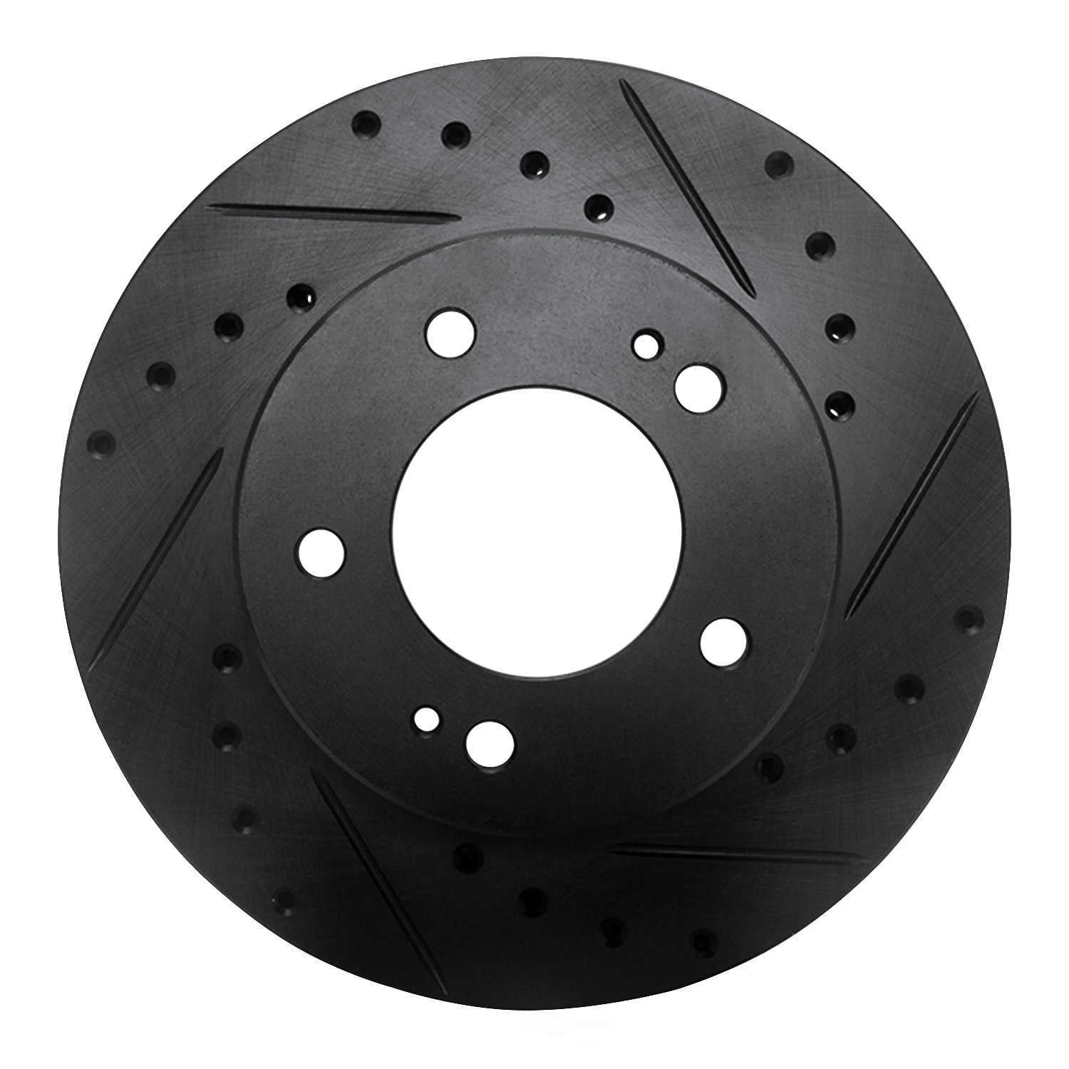 Dynamic Friction Company 633-72004R DFC Brake Rotor - Drilled And Slotted - Black