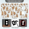 thumbnail image 5 of IAUYY Retardant PC Material Unused Outlet Cover Switch Plate Covers Easy DIY Installation with Screws Light Switch Cover Plate Face Pattern, 5 of 9