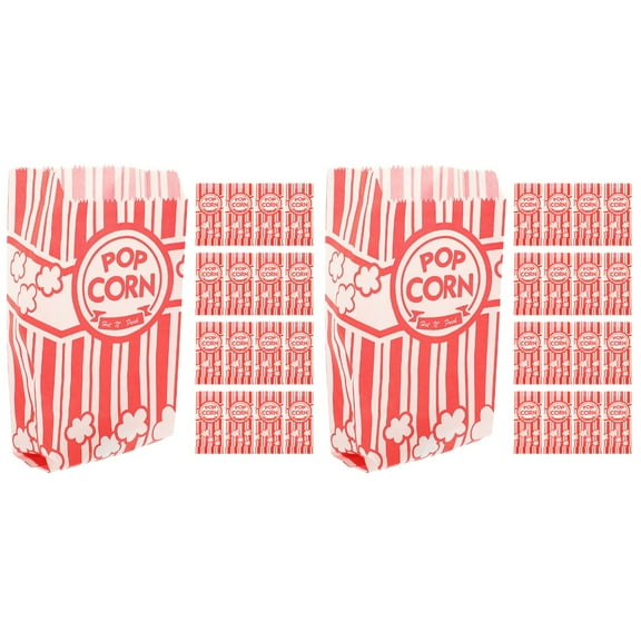 40 pcs  Oil-proof Popcorn Bags Paper Popcorn Bags Popcorn Holder Popcorn Organizer
