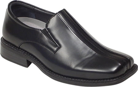 MENS FORMAL SLIP ON SMART OFFICE SHOES SQUARE TOE PARTY WORK LANCASTER GEORGE 