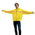 thumbnail image 5 of mihongmao Valentine Tops Long-sleeved Hooded Zipper Casual Printed Sweatshirt for Both Men and Women Yellow 2X, 5 of 9
