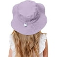 thumbnail image 4 of Kids Sun Hat Baby Wide Brim Cap Summer Beach Bucket Hat Infant Foldable Fishing Hat Adjustable Toddler Hat, 4 of 7